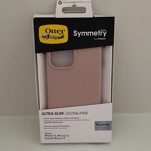 OtterBox Symmetry Series MagSafe Ultra-Slim Pink Case for iPhone 13, 14, and 15
